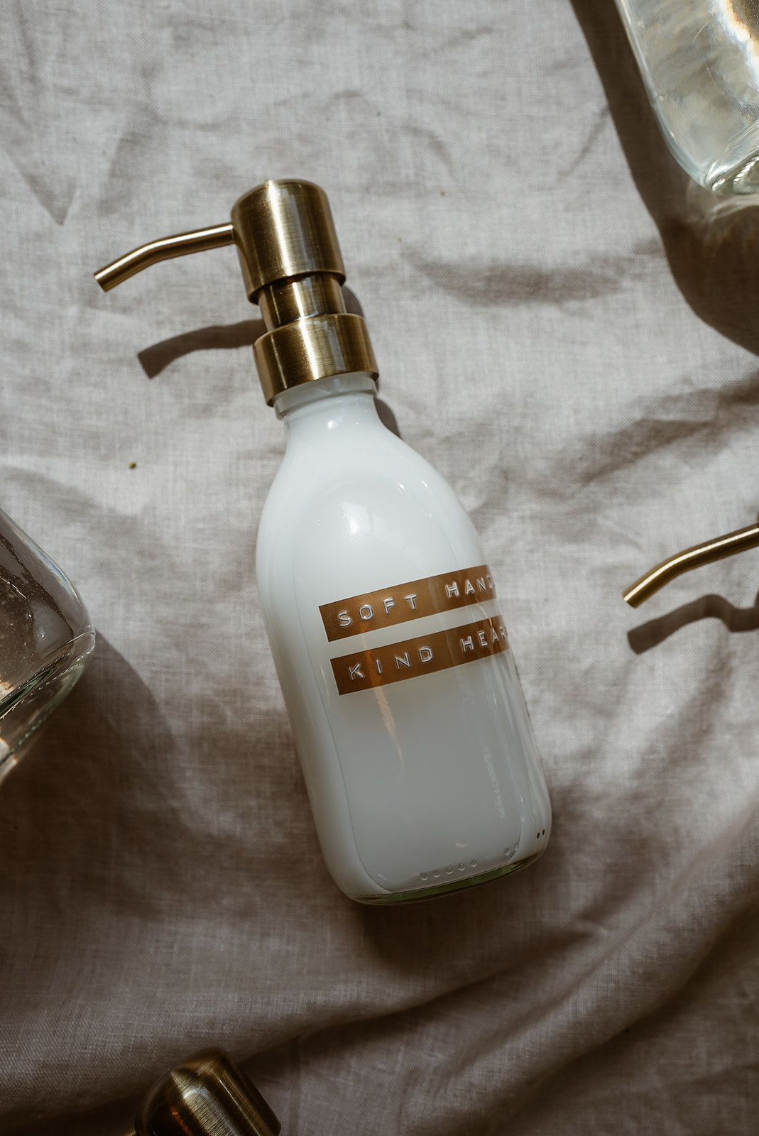 Wellmark Hand Lotion Transparant Glas/messing 250ml - Oosterlinck