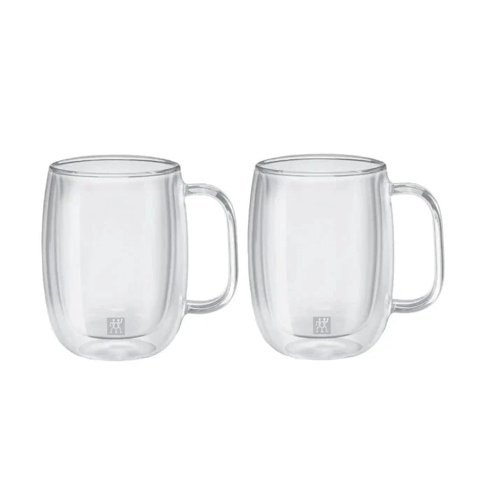 Zwilling Sorrento Plus dubbelwandig glas met greep espresso - set van 2 - Oosterlinck