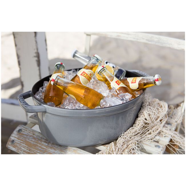 Staub  La Cocotte stoofpot ovaal 31cm grafiet -50%