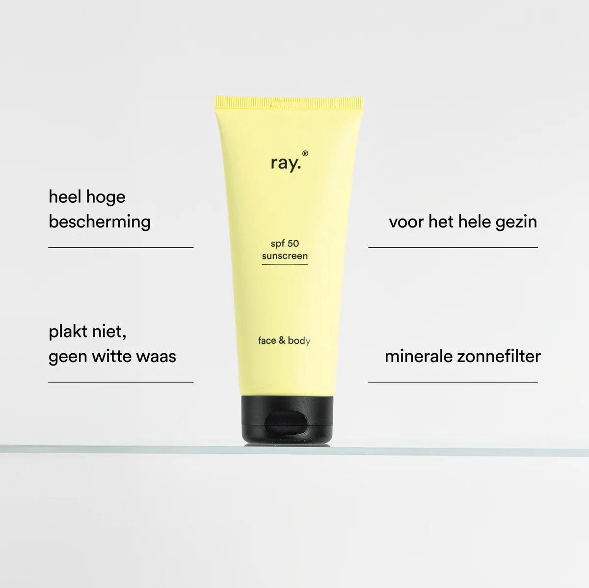 Ray. Zonnecrème formule 2026 - spf 50 - 50ml - Oosterlinck Home