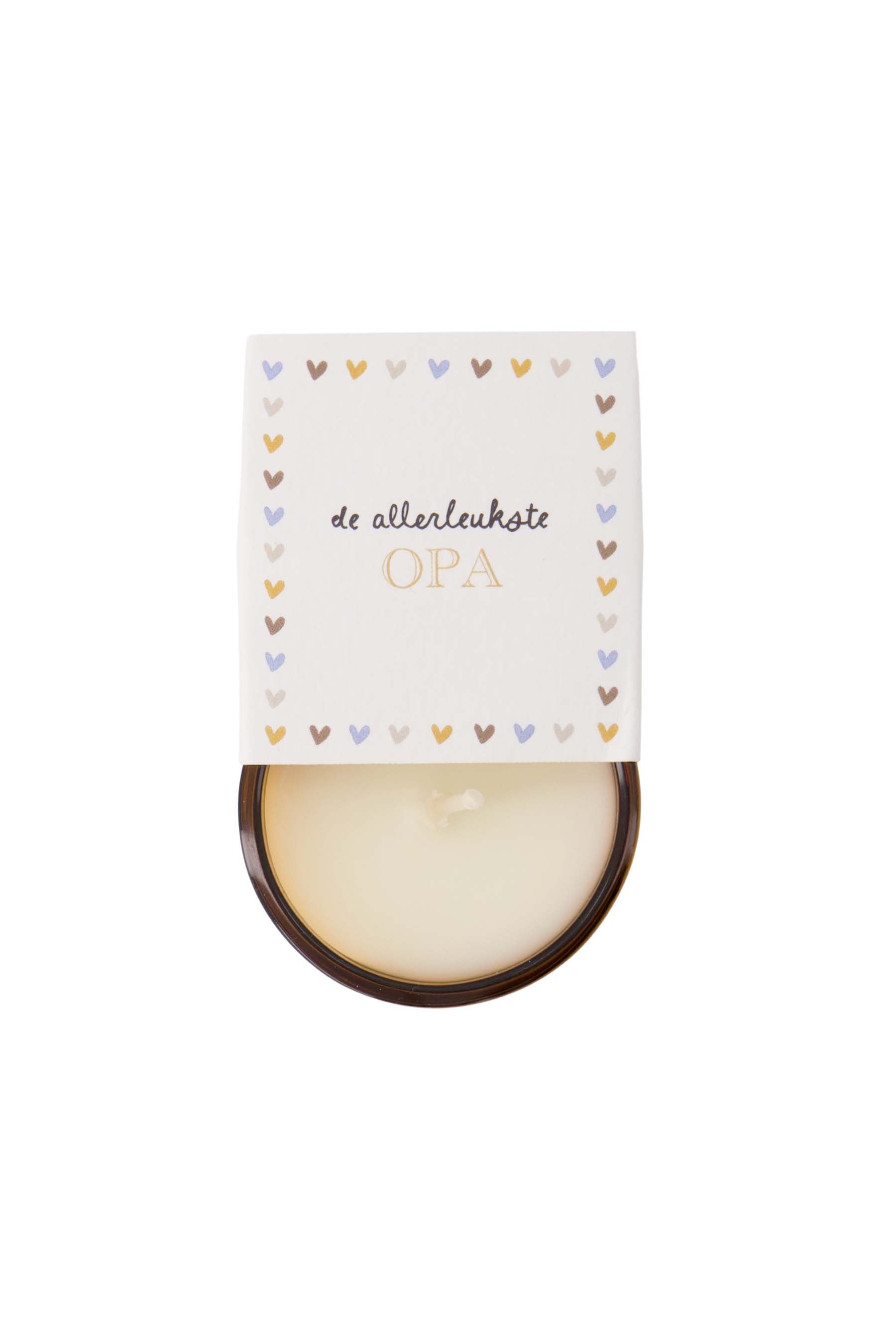 Zusss   Geurkaarsje in wikkel "de allerliefste opa" - Oosterlinck Home
