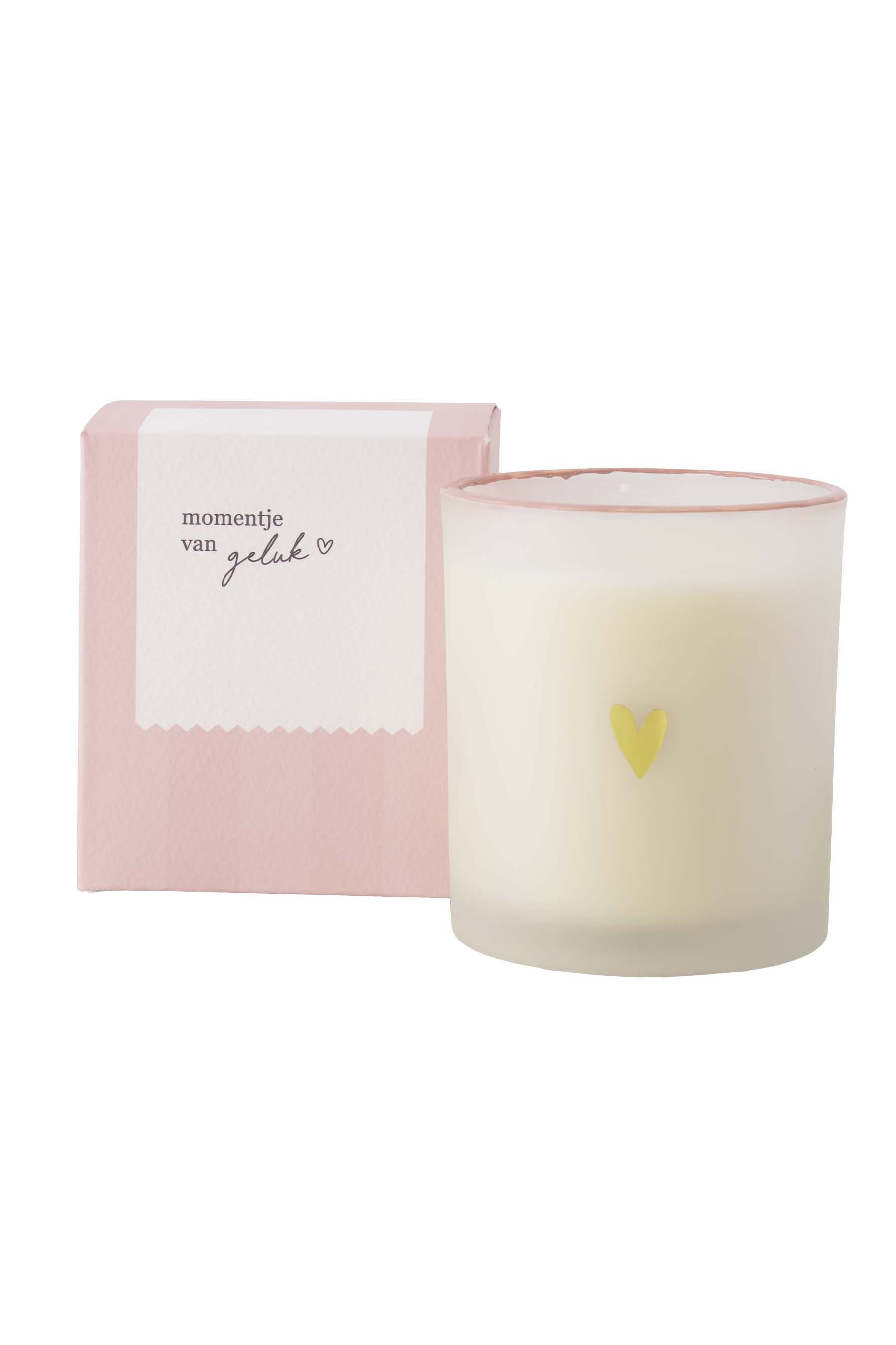Zusss  Geurkaars glas "Momentje van geluk" in geschenkdoos - Oosterlinck Home