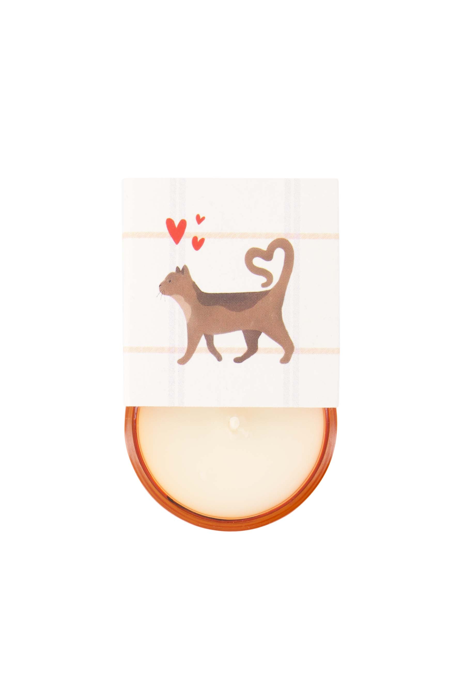 Zusss   Geurkaarsje in wikkel "I meow you" - Oosterlinck Home