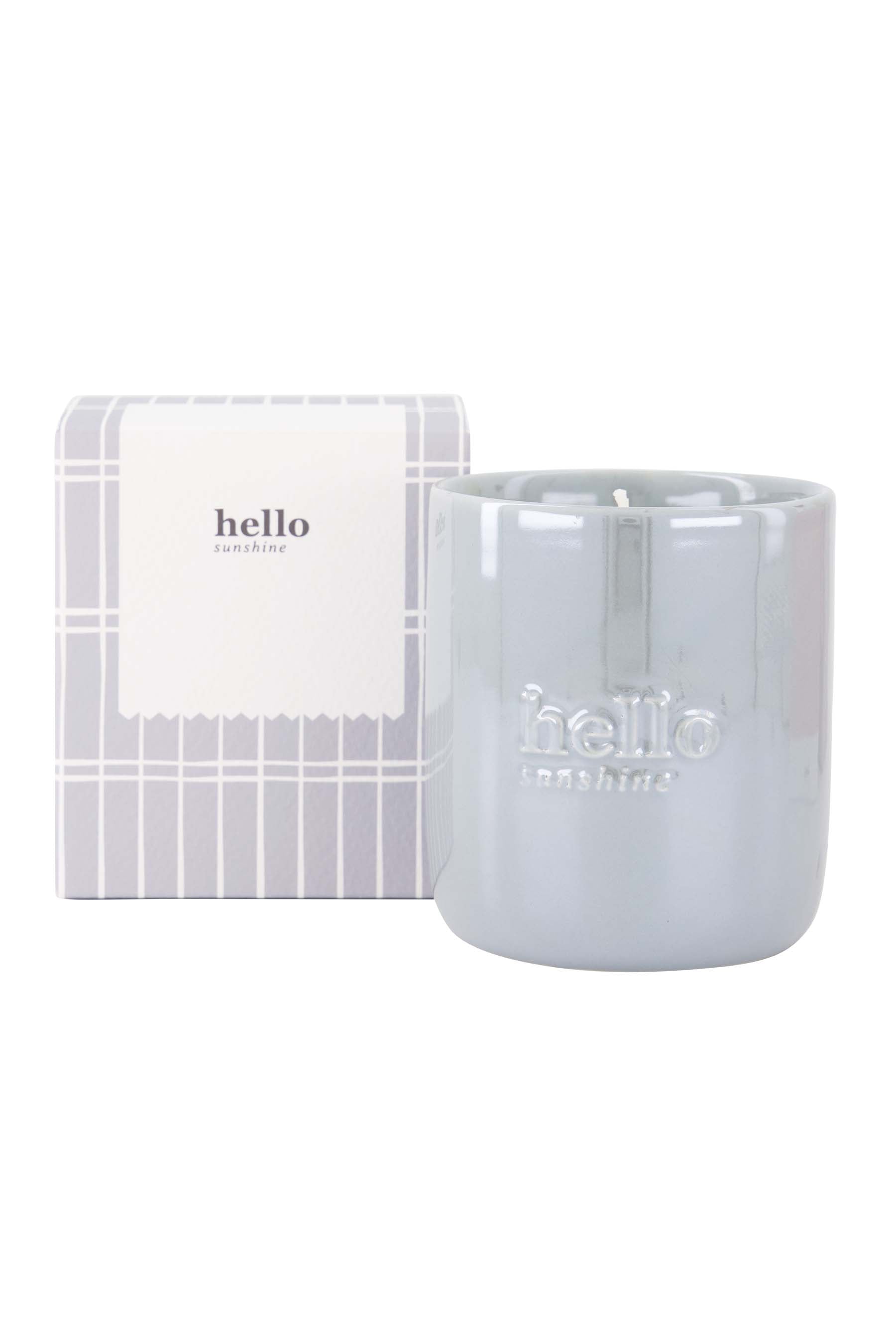 Zusss  Keramische geurkaars "hello sunshine" in geschenkdoosje - Oosterlinck Home