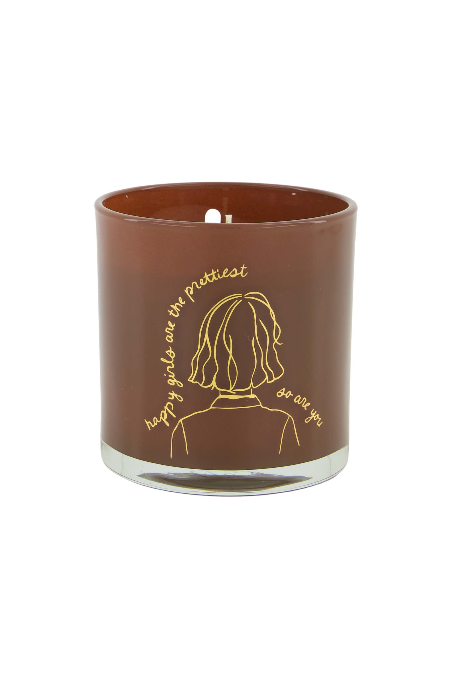 ZUSSS  geurkaars glas meisje positieve boodschap