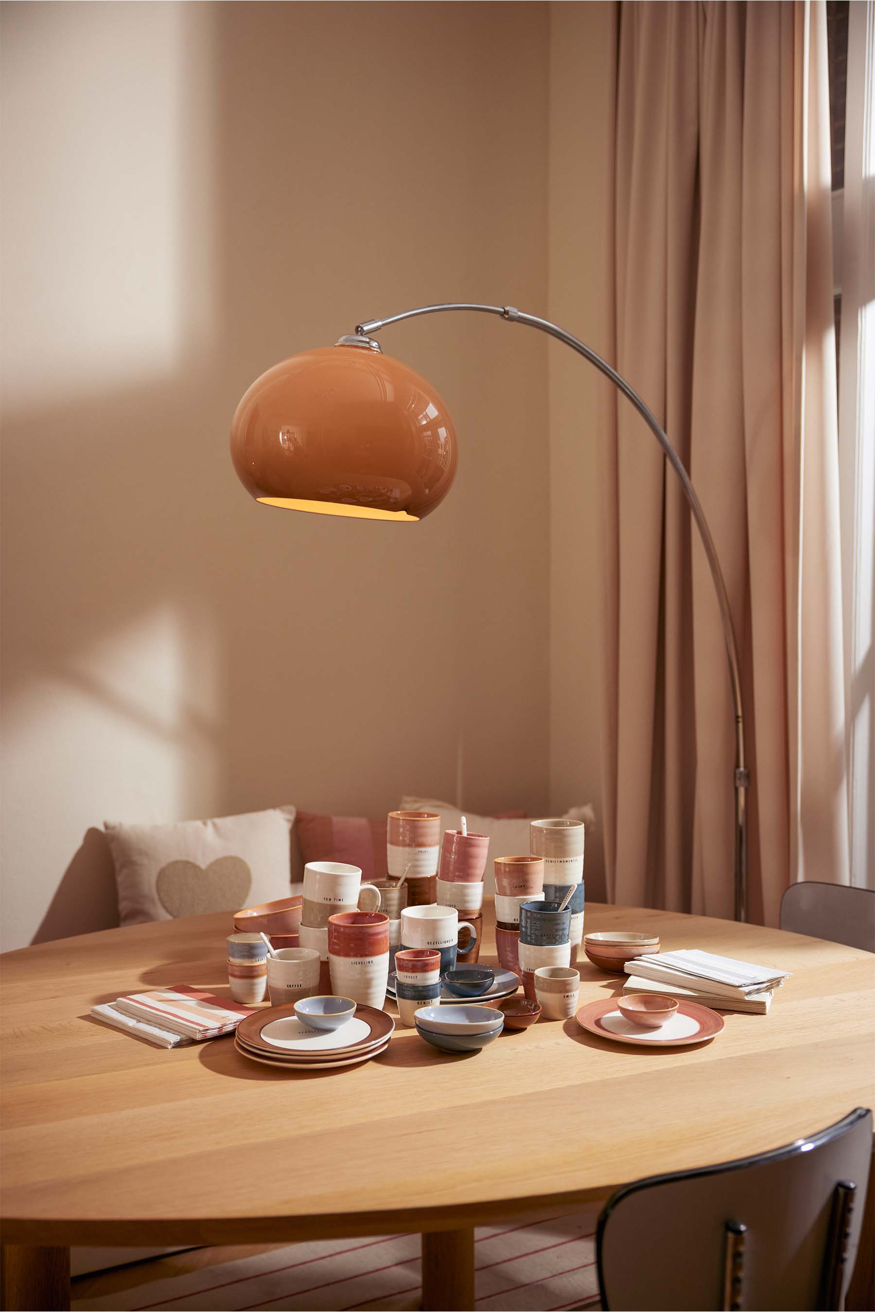 Zusss  Koffiemok Coffee wit/bruin of wit/beige - Oosterlinck Home