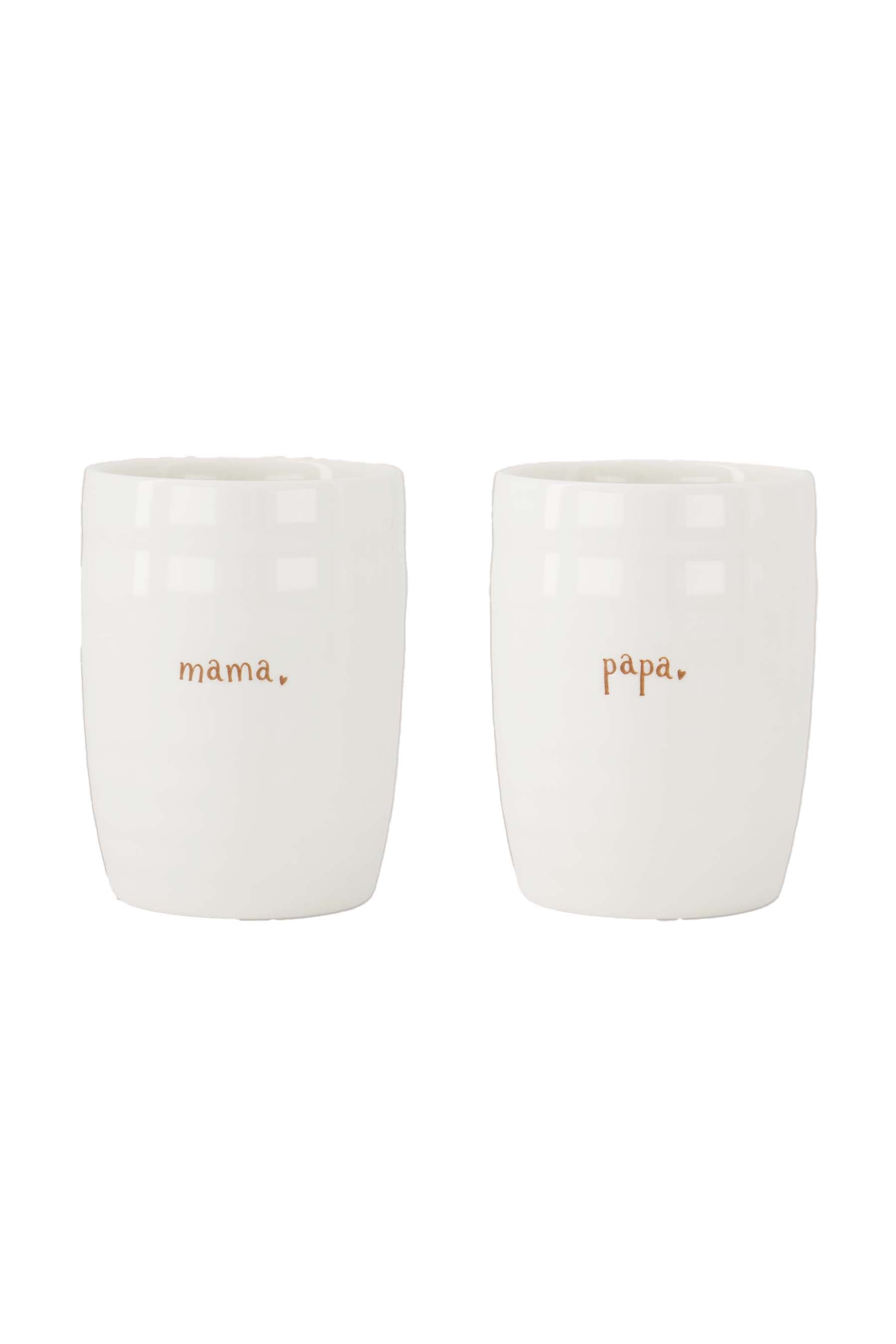 Zusss  Mokken "mama en papa"- set van 2 - Oosterlinck Home