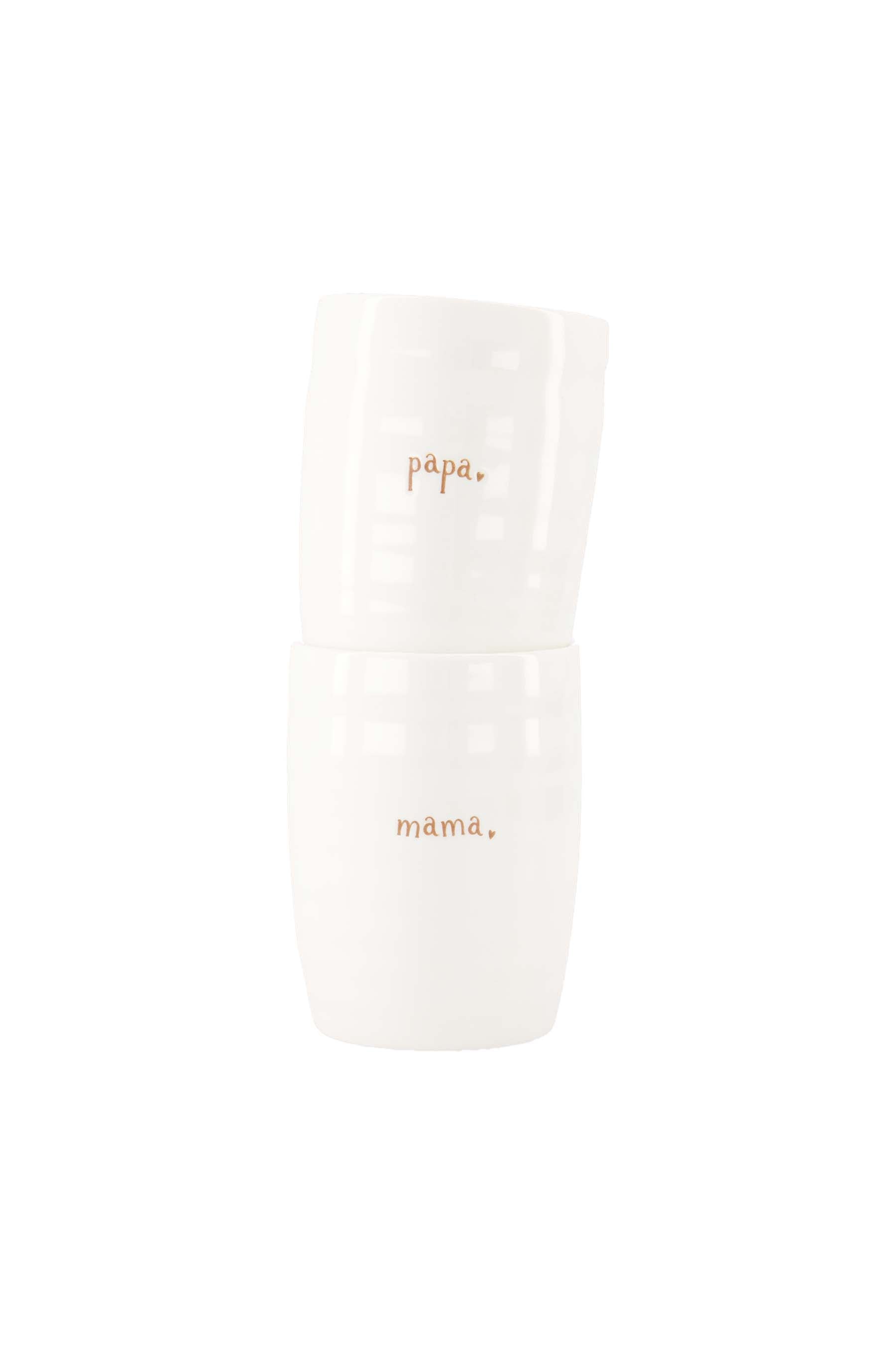 Zusss  Mokken "mama en papa"- set van 2 - Oosterlinck Home