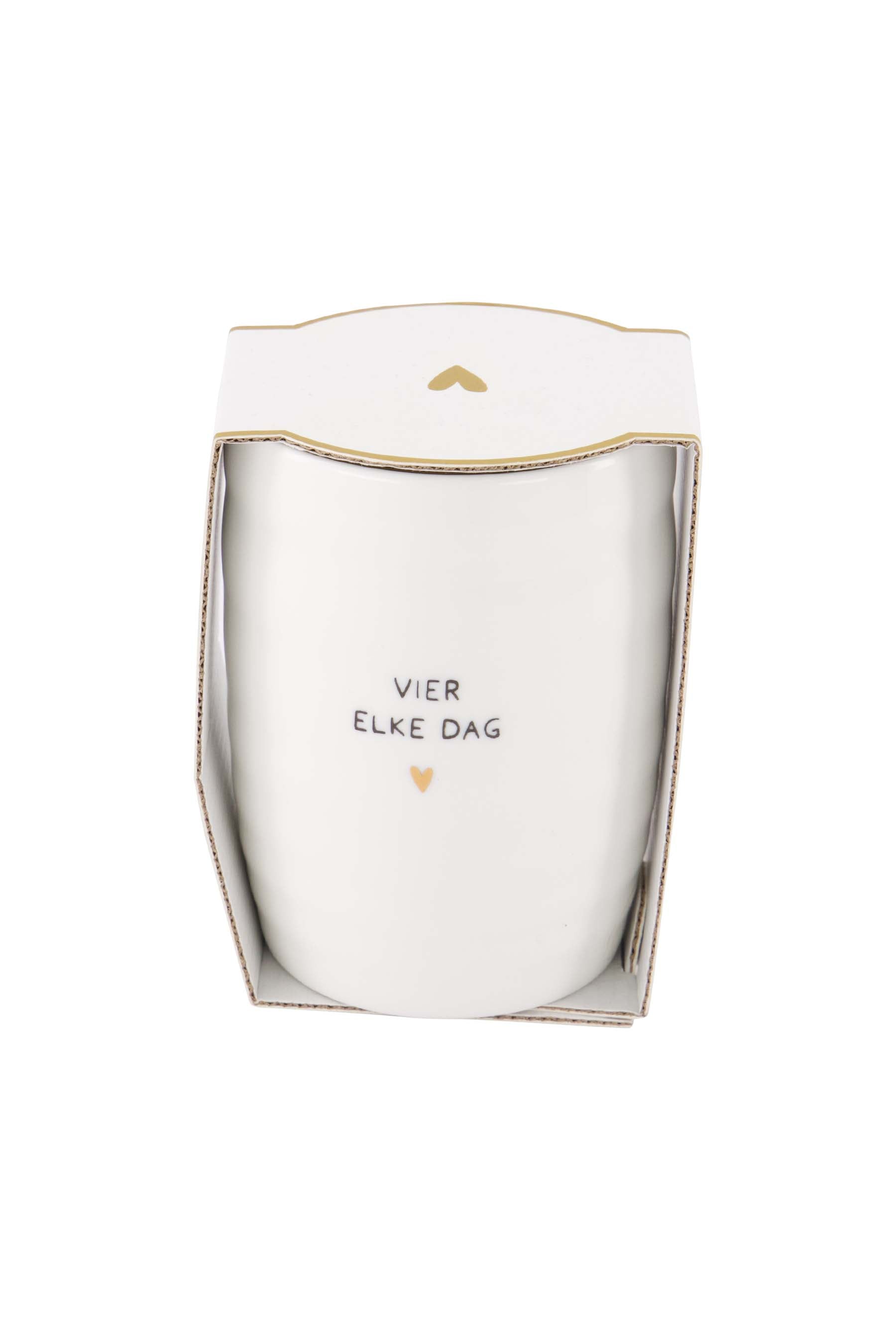 Zusss  Koffiemok met wikkel "Vier elke dag"