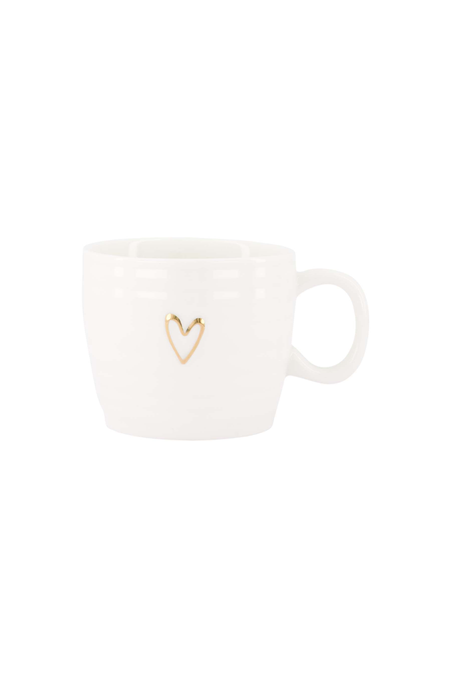 Zusss  cappuccinomok goudkleurig lijnhartje