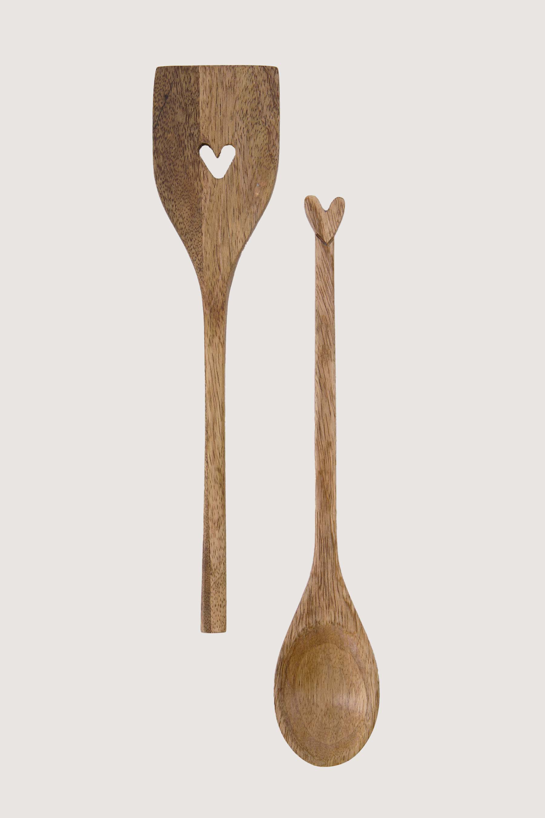 Zusss  Lepel of spatel hout hartje - Oosterlinck Home