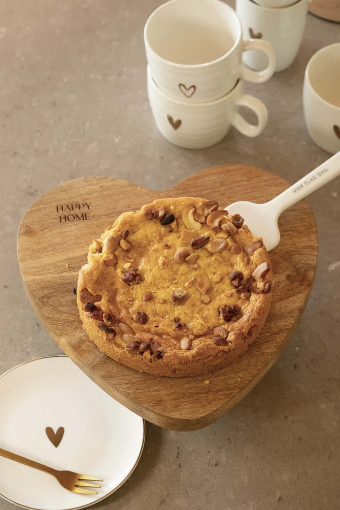Zusss goudkleurige cakevorkjes met hartje, set van 2 voor een gedekte tafel