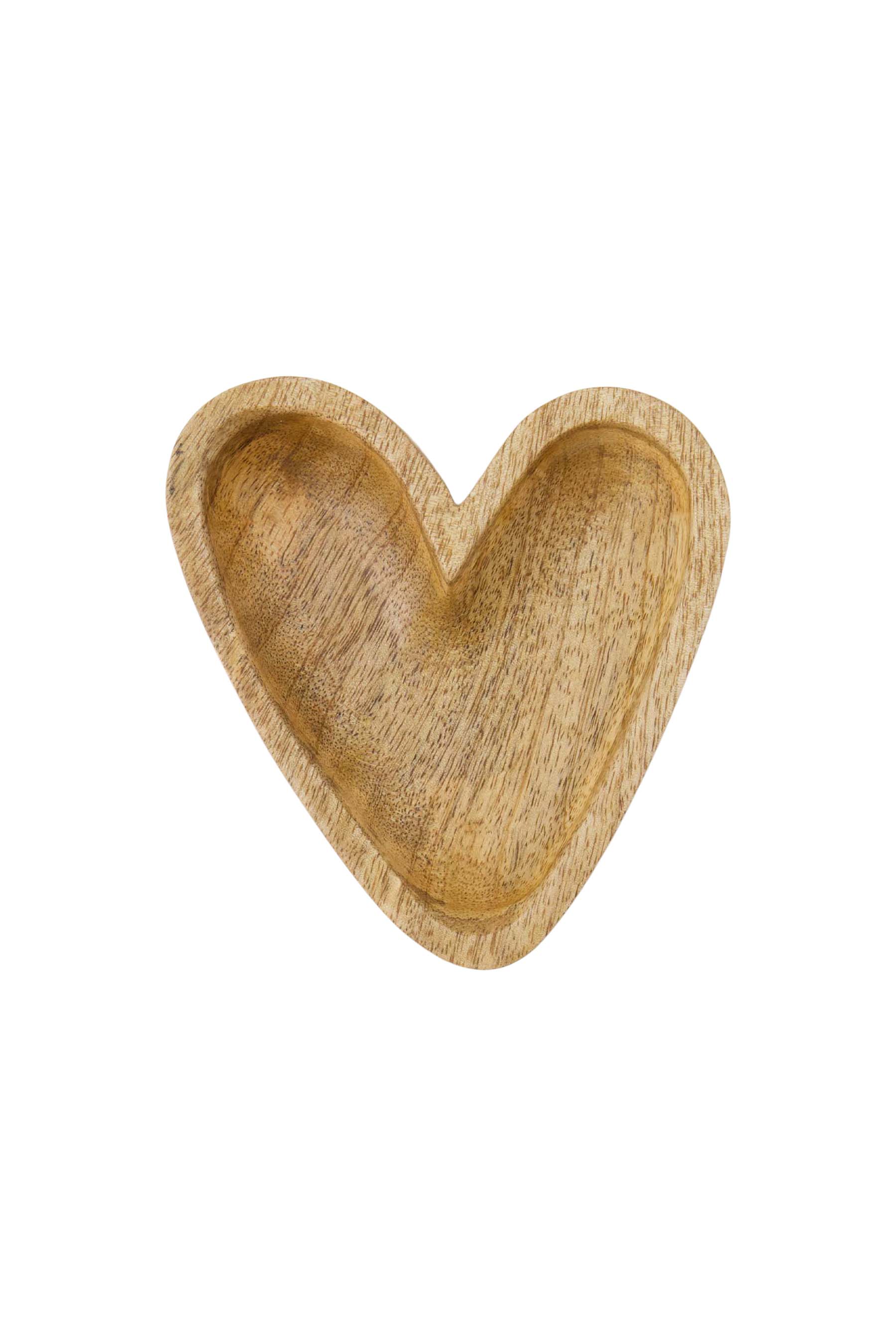 Zusss  Kom hout hartvorm - 2 maten - Oosterlinck Home