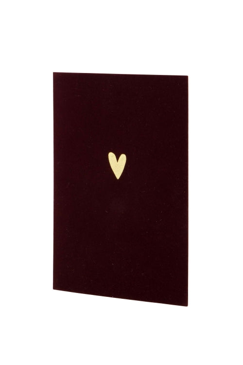 Zusss  Wenskaart velvet hartje