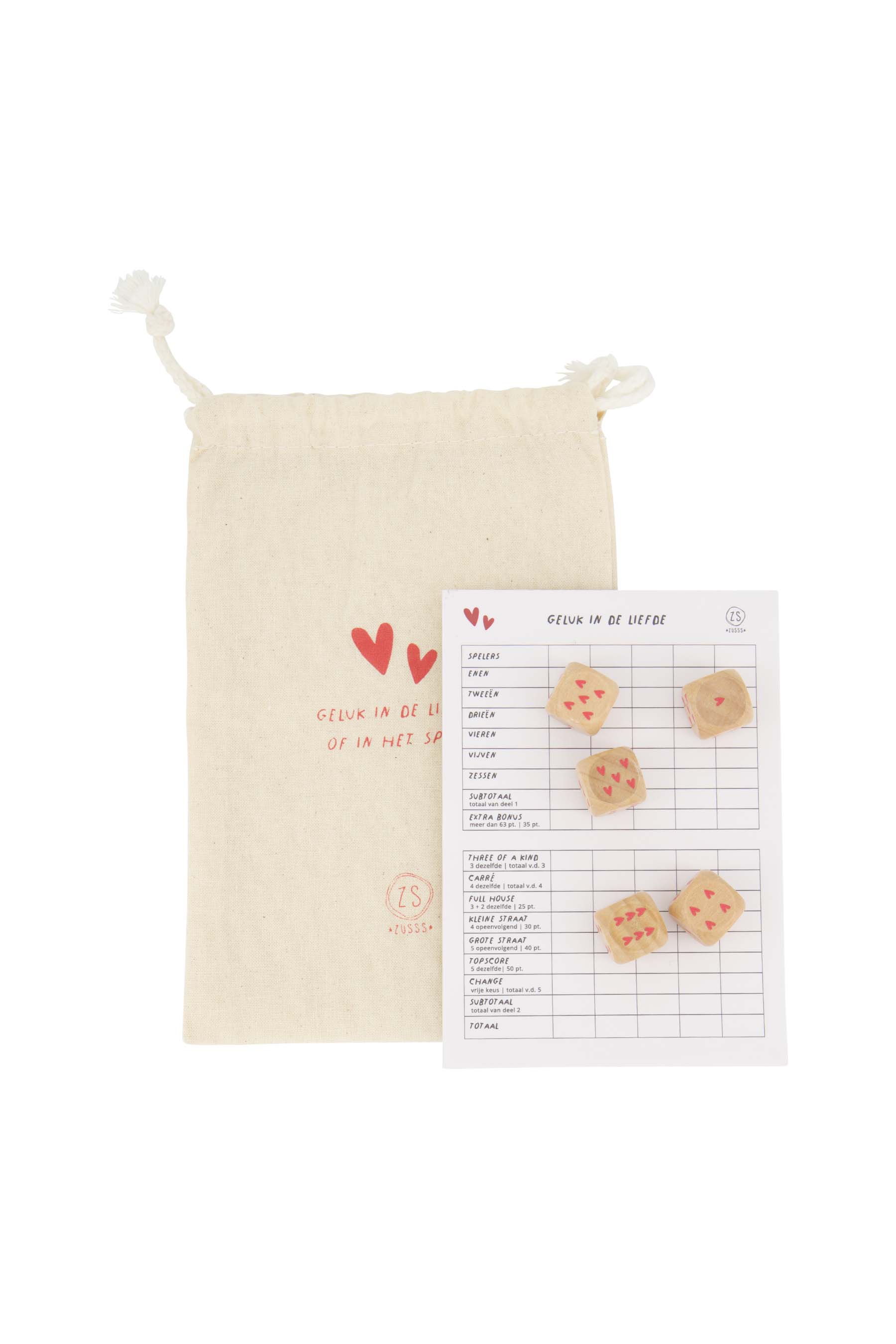 ZUSSS   spelletje yahtzee Geluk in de liefde of het spel