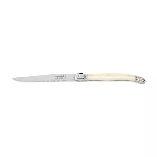Laguiole Premium Lin eset/6 steakmessen parelmoer - Oosterlinck Home