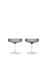 Ferm Living Ripple champagnecoupes - set van 2 - Oosterlinck