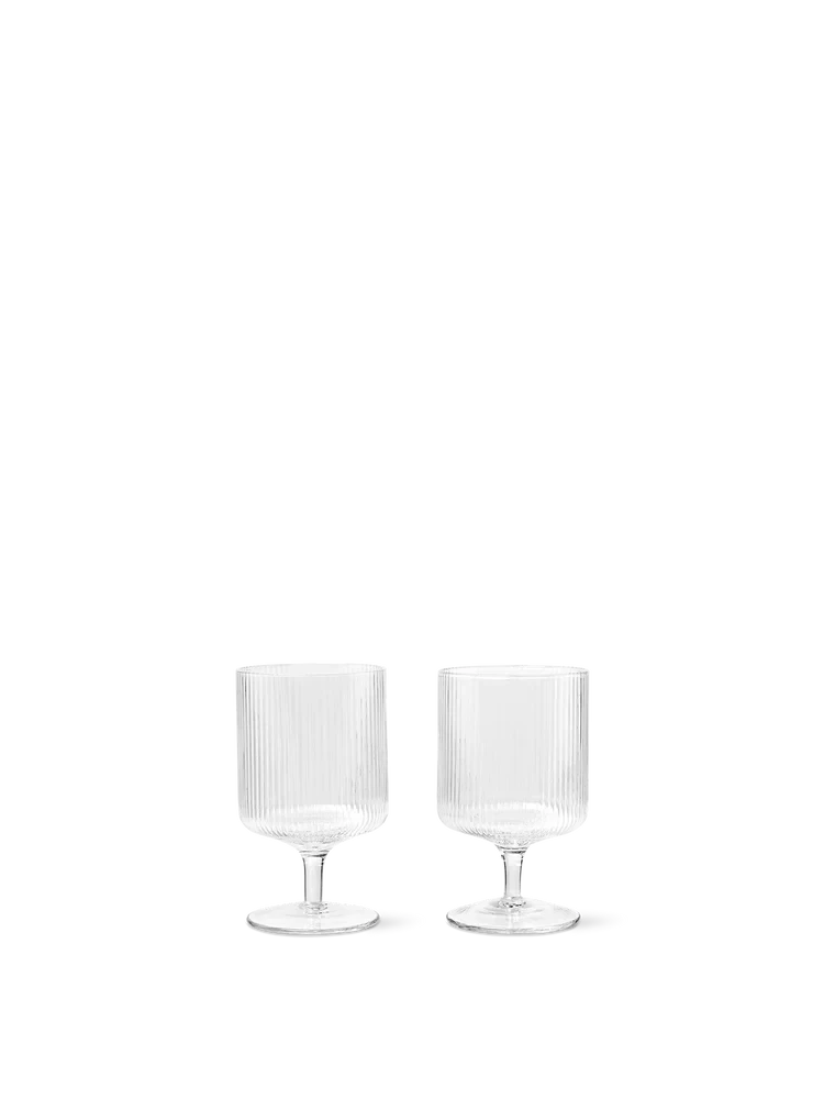 Ferm Living Ripple wijnglazen - set van 2 - Oosterlinck