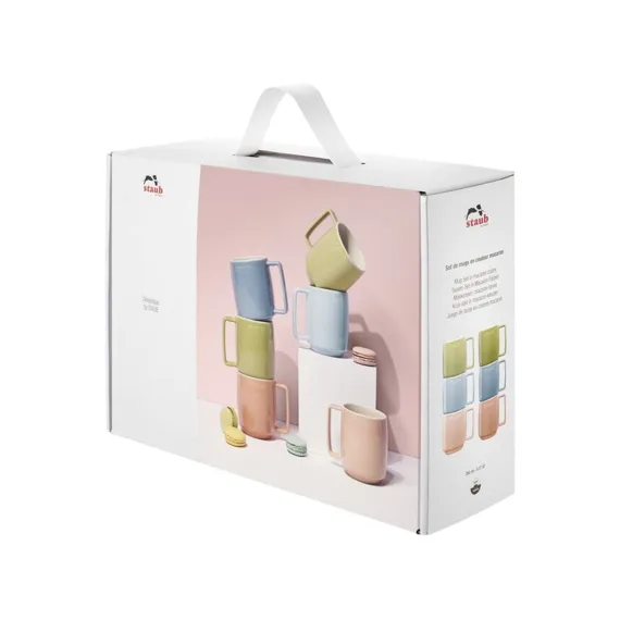 Staub Ceramique  Mokken Macaronkleurig  6-delig -40%