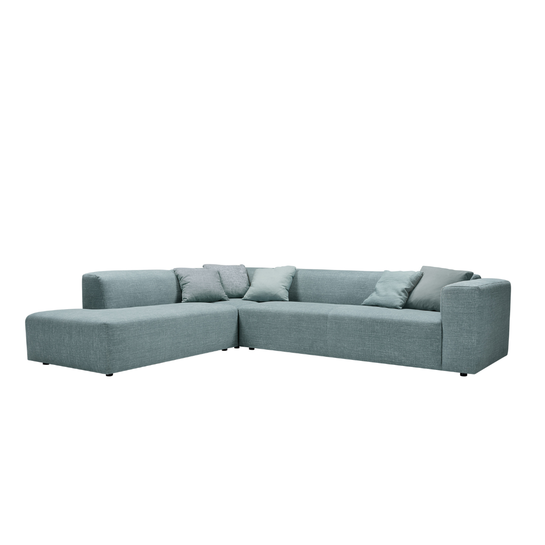 Sits Milano sofa driezit + hoek + open end 300cm - Oosterlinck