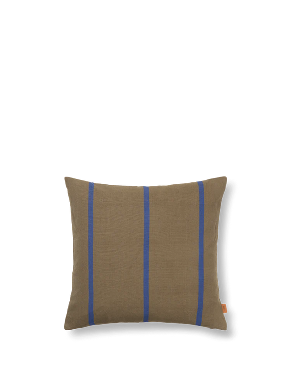 Ferm Living  Grand Cushion Olive/Bright Blue - Oosterlinck