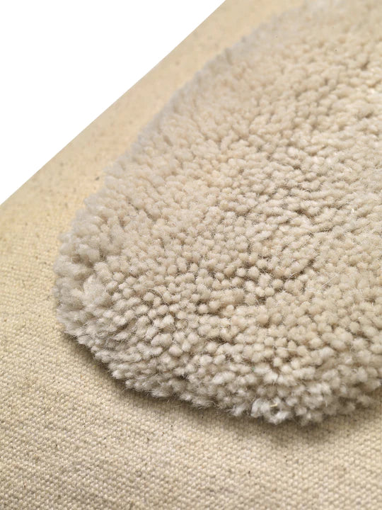 Ferm Living  Lay Cushion Sand/Off-white - Oosterlinck