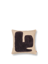 Ferm Living  Lay Cushion sand/dark brown - Oosterlinck