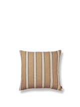 Ferm Living  Brown Cotton Stripes Cushion - Oosterlinck