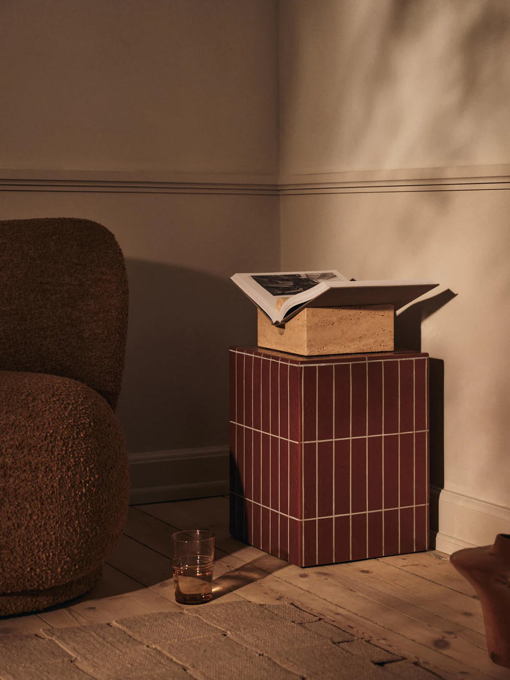 Ferm Living  Pillar Side Table Brown