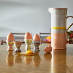 HK Living  - 70s ceramics : egg cups taurus - set van 4 - Oosterlinck