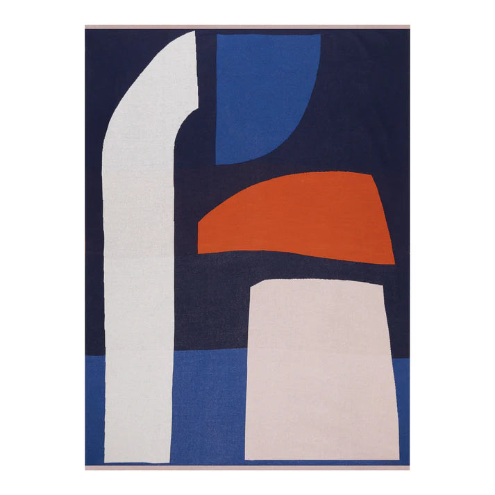 Sophie Home - Form throw navy - Oosterlinck