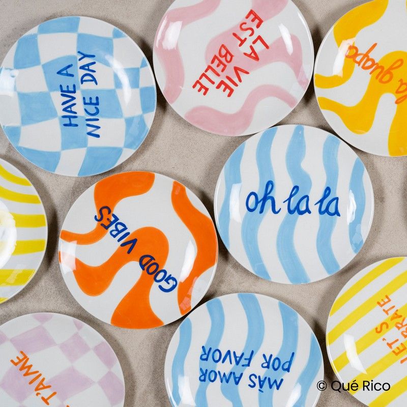 QUE RICO   Dessert bordje Diego - Oosterlinck Home