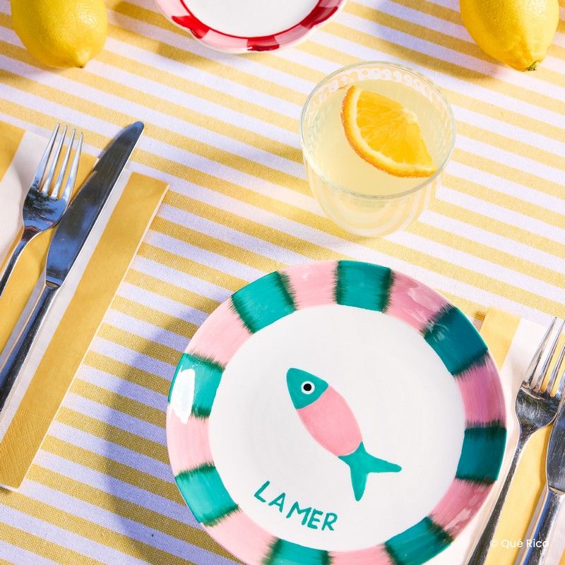 Que Rico   Dessert bordje Diego - Summer - Oosterlinck Home