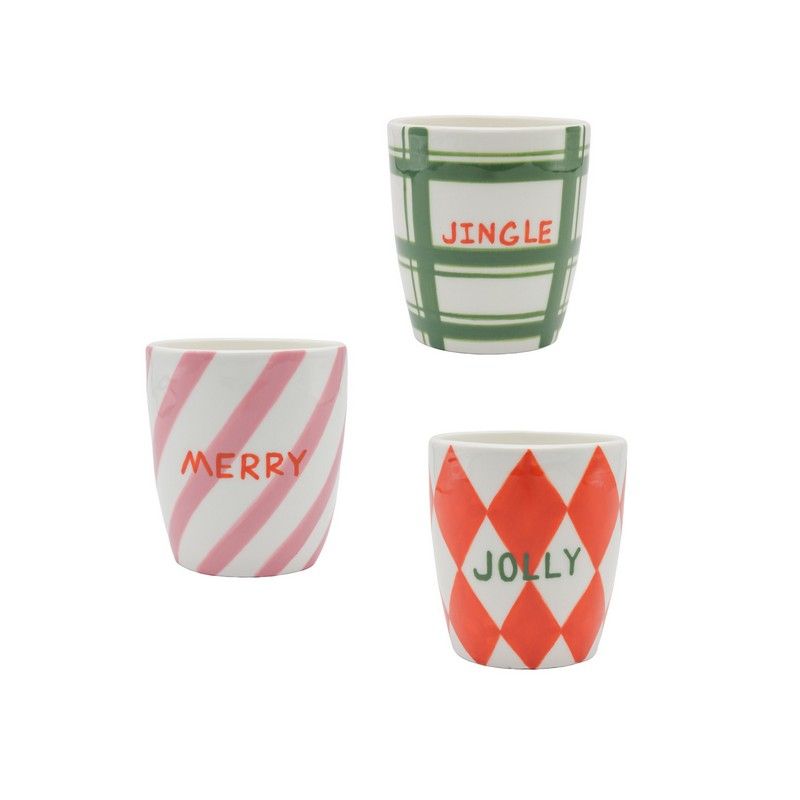 Que Rico Christmas beker voor een feestelijk gedekte tafel met kleurrijk kerstdesign