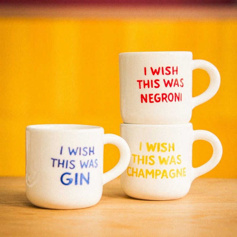 Atelier Pistache   Koffiemok 'i wish this was gin'