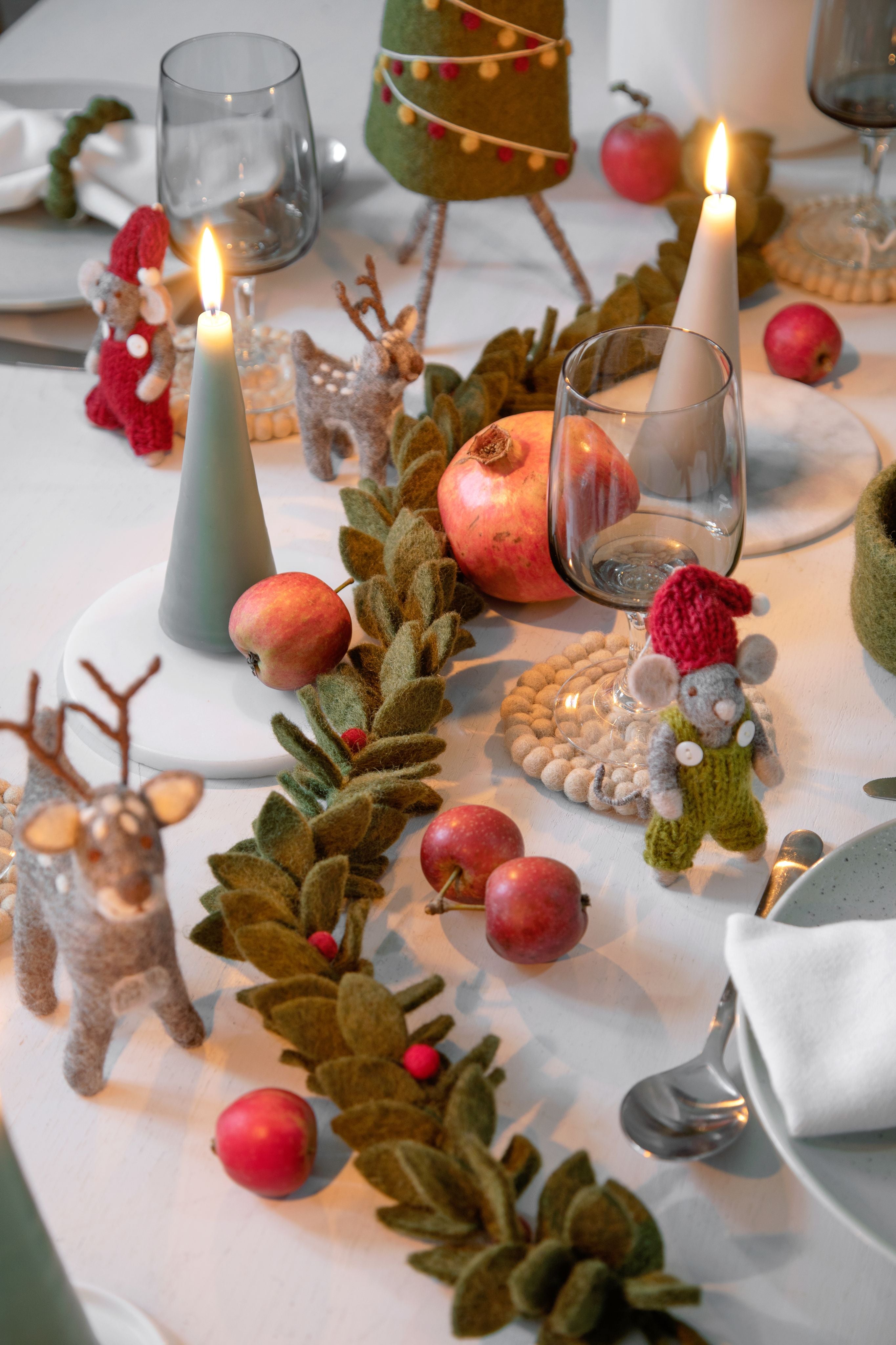 Gry & Sif   Muisje met kerstslinger