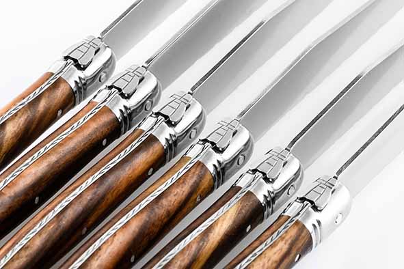 Laguiole Premium Line set/6 steakmessen dark wood - Oosterlinck Home