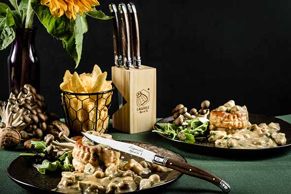 Laguiole Premium Line set/6 steakmessen dark wood - Oosterlinck Home