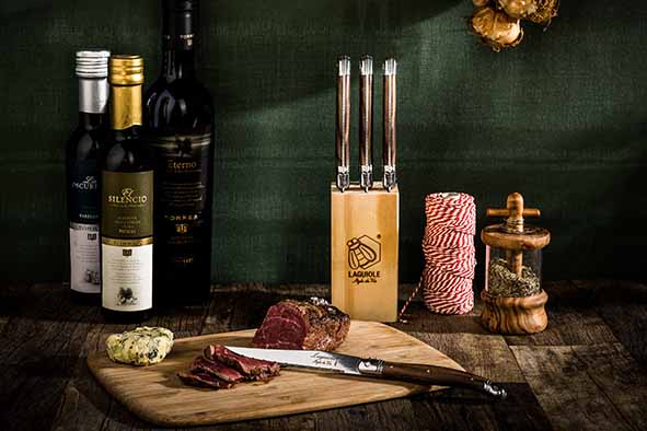 Laguiole Premium Line set/6 steakmessen dark wood - Oosterlinck Home