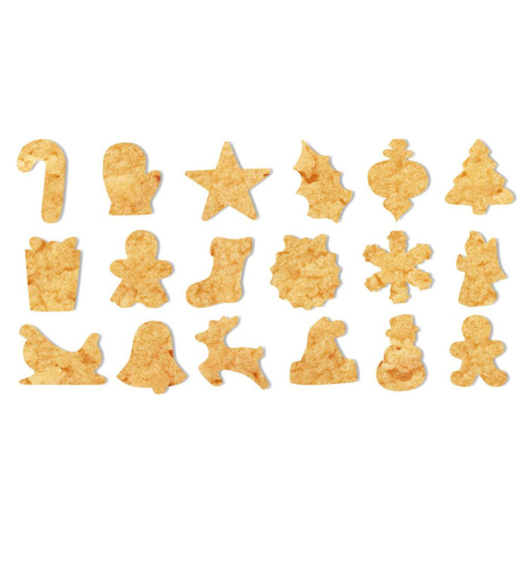 Scrap Cooking emmer met 18 metalen koekjesvormen kerstmis