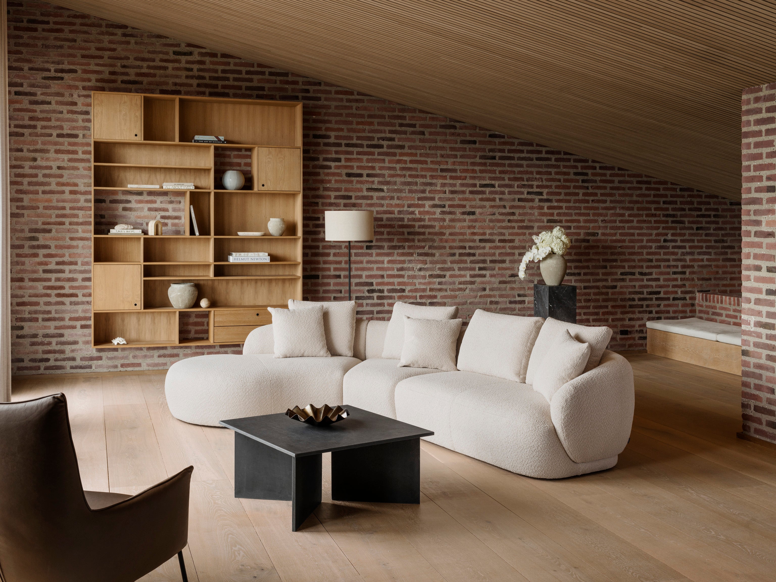 Flexlux Torino sofa 2.5 zit + chaise longue organisch - Oosterlinck