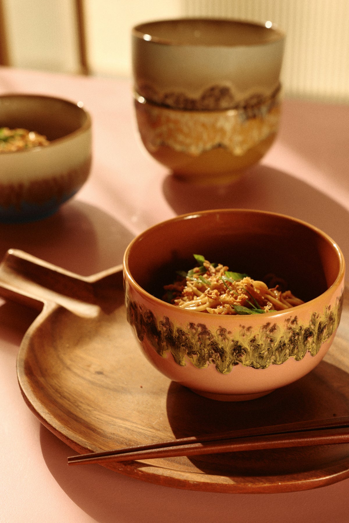 HK Living  70s ceramics Noodle bowl / per stuk