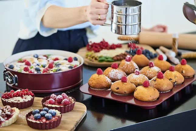 Point virgule bakvorm voor 12 muffins/cupcakes