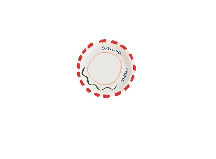 Val Pottery  Taartschotel op voet Tutto bene of Amore