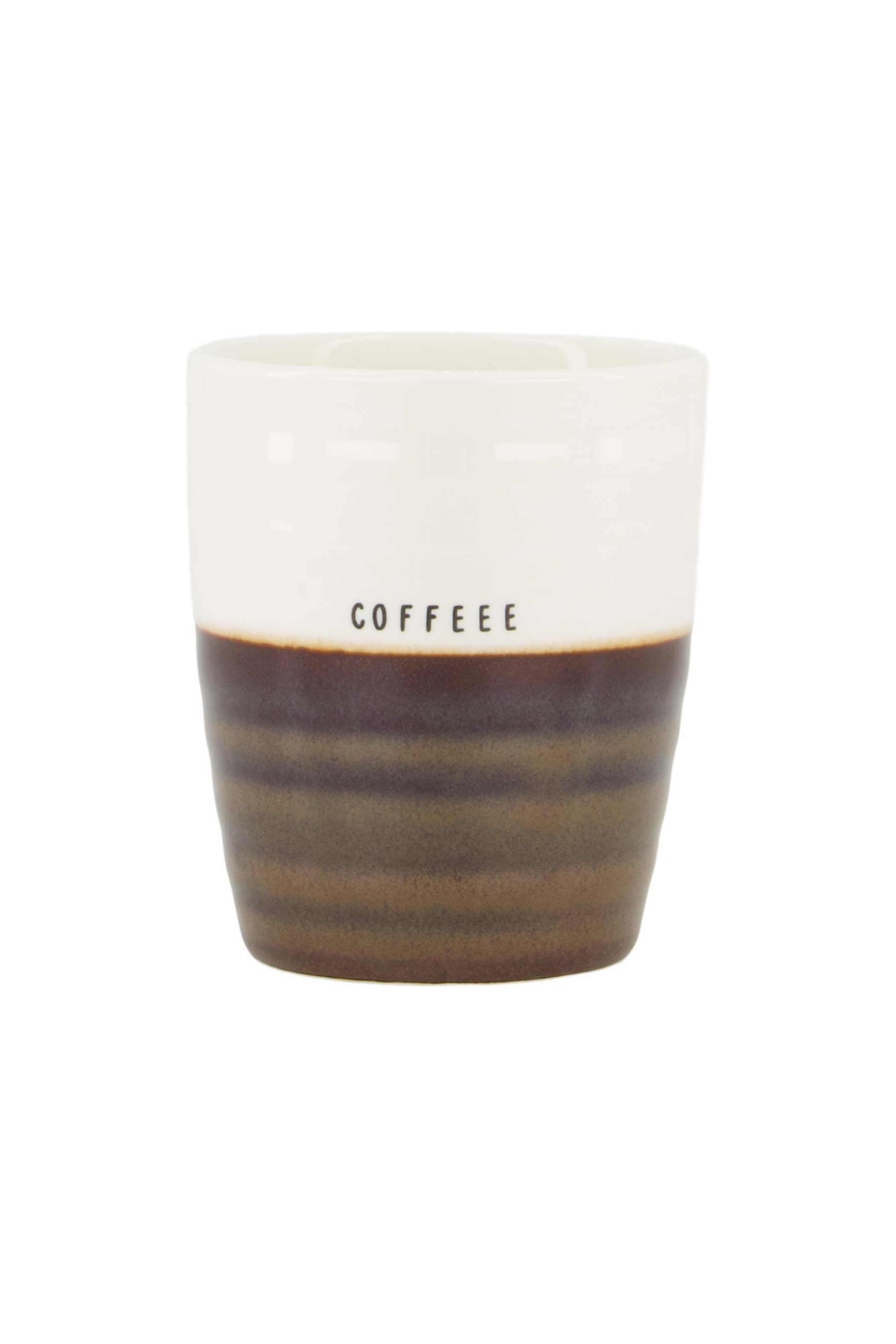 Zusss  Mok coffee wit/bruin