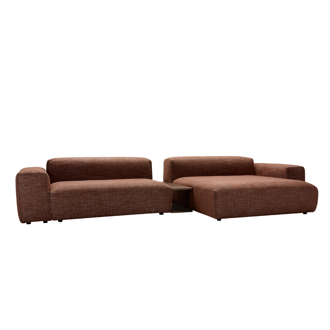 Sits Edda sofa 2.5 zit + tafeltje + longchair 385cm