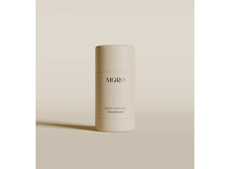 Moro Essentials deodorant met sandelhout- en vioolgeur in verzorgende verpakking