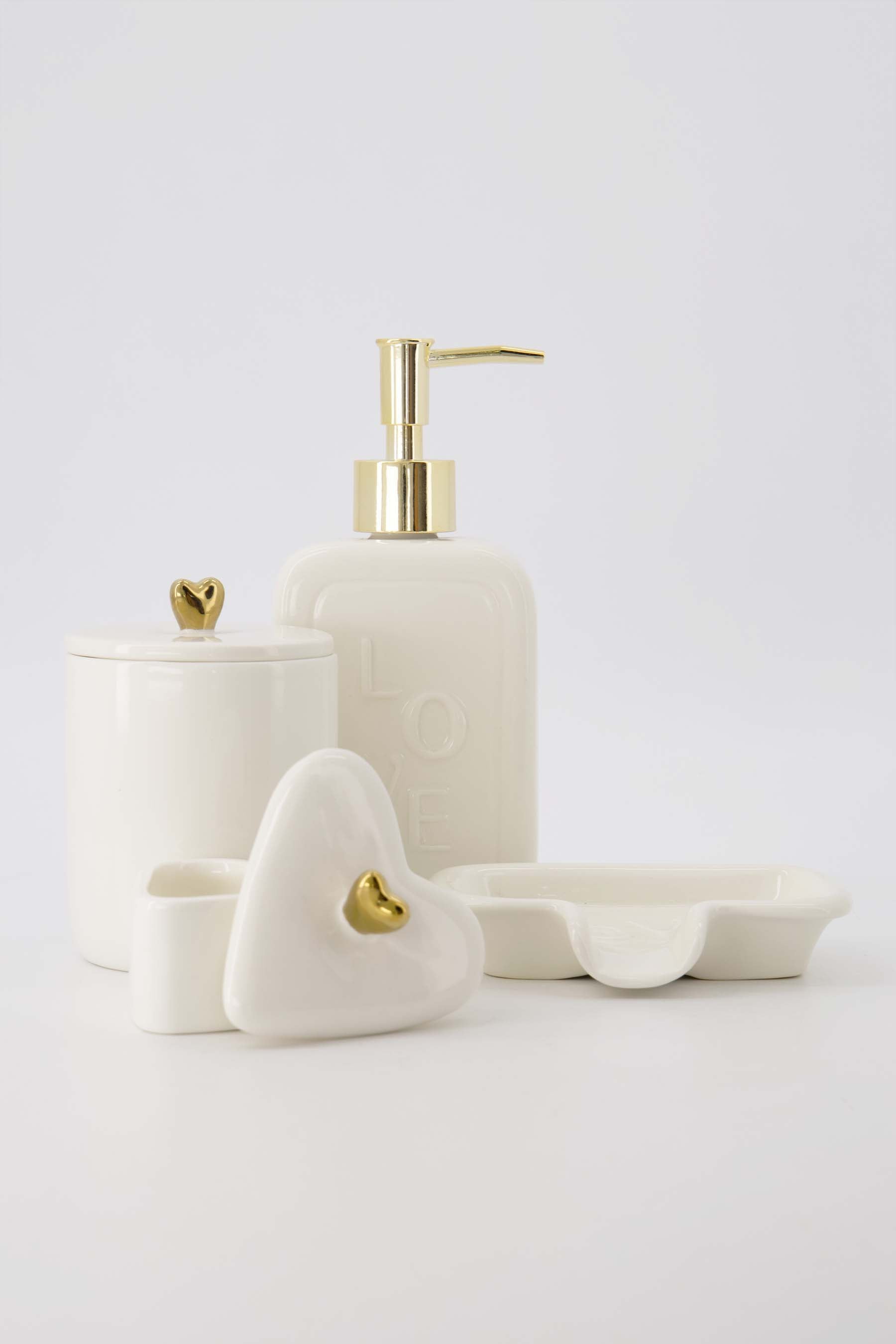 Zusss  Zeepschaaltje keramiek Love - Oosterlinck Home