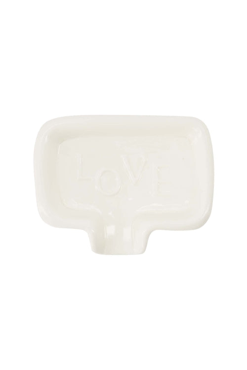 Zusss  Zeepschaaltje keramiek Love - Oosterlinck Home
