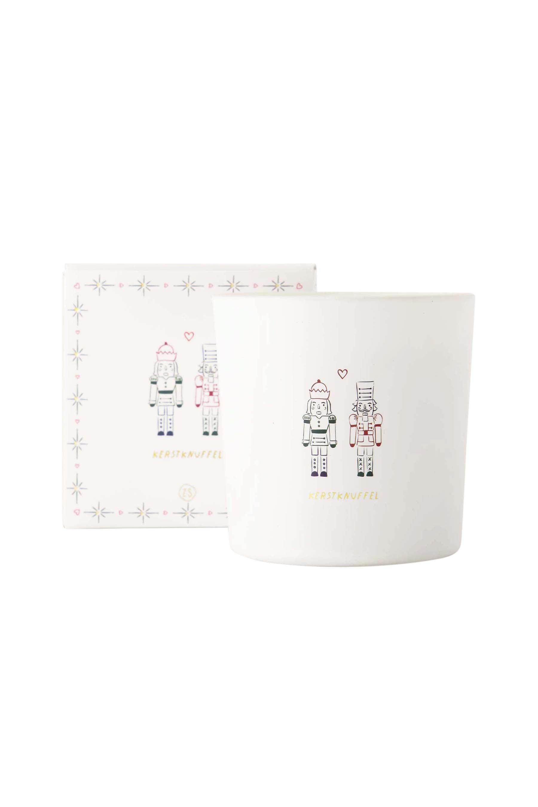 Zusss  Geurkaars glas Kerstknuffel in geschenkdoosje - Oosterlinck Home